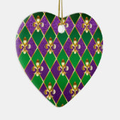 Juwelry Background Mardi Gras Keramisch Ornament (Rechts)