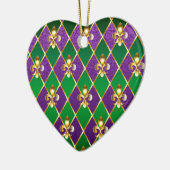 Juwelry Background Mardi Gras Keramisch Ornament (Links)