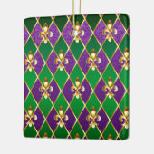 Juwelry Background Mardi Gras Keramisch Ornament (Links)