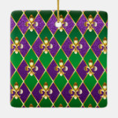 Juwelry Background Mardi Gras Keramisch Ornament (Achterkant)
