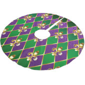 Juwelry Background Mardi Gras Kerstboom Rok (Gekanteld)