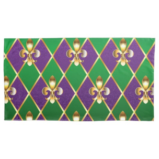 Juwelry Background Mardi Gras Kussensloop (Voorkant-Links)