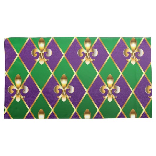 Juwelry Background Mardi Gras Kussensloop (Voorkant-Rechts)