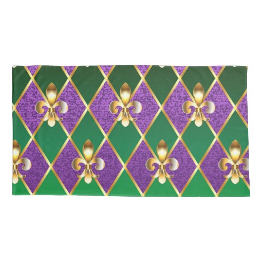 Juwelry Background Mardi Gras Kussensloop (Achterkant-Links)