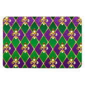 Juwelry Background Mardi Gras Magneet (Horizontaal)
