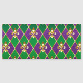 Juwelry Background Mardi Gras Magnetische Uitnodiging (Voorkant)
