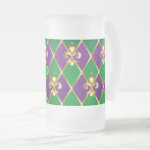 Juwelry Background Mardi Gras Matglas Bierpul (Voorkant rechts)