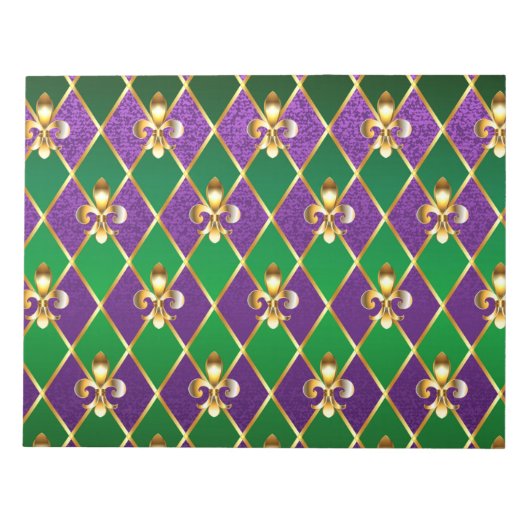 Juwelry Background Mardi Gras Notitieblok (Voorkant)