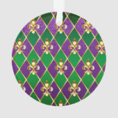 Juwelry Background Mardi Gras Ornament (achterkant)