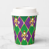 Juwelry Background Mardi Gras Papieren Bekers (Achterkant)