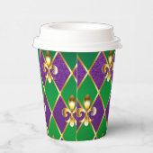 Juwelry Background Mardi Gras Papieren Bekers (Rechts)