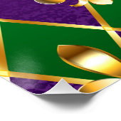 Juwelry Background Mardi Gras Perfect Poster (Hoek)
