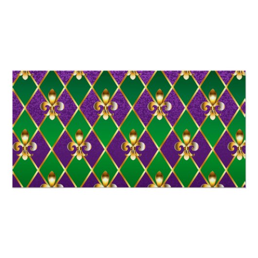 Juwelry Background Mardi Gras Perfect Poster (Voorkant)