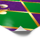 Juwelry Background Mardi Gras Perfect Poster (Hoek)