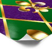 Juwelry Background Mardi Gras Perfect Poster (Hoek)