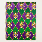 Juwelry Background Mardi Gras Planner (Voorkant)