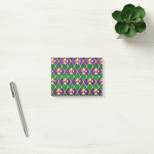 Juwelry Background Mardi Gras Post-it® Notes (Kantoor)