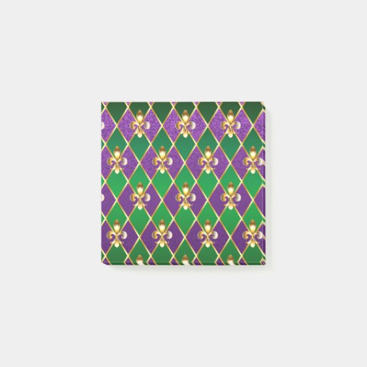 Juwelry Background Mardi Gras Post-it® Notes (Voorkant)