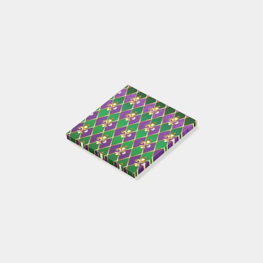 Juwelry Background Mardi Gras Post-it® Notes (Schuin)