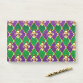 Juwelry Background Mardi Gras Post-it® Notes (Op bureau)