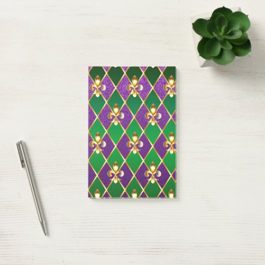 Juwelry Background Mardi Gras Post-it® Notes (Kantoor)