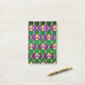 Juwelry Background Mardi Gras Post-it® Notes (Op bureau)