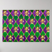 Juwelry Background Mardi Gras Poster (Voorkant)