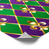 Juwelry Background Mardi Gras Poster (Hoek)