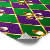 Juwelry Background Mardi Gras Poster (Hoek)