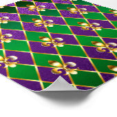 Juwelry Background Mardi Gras Poster (Hoek)