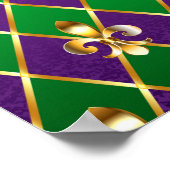Juwelry Background Mardi Gras Poster (Hoek)