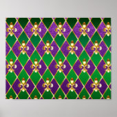 Juwelry Background Mardi Gras Poster (Voorkant)