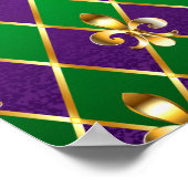 Juwelry Background Mardi Gras Poster (Hoek)