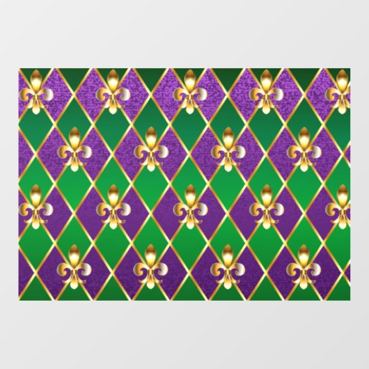Juwelry Background Mardi Gras Raamsticker (Vel)