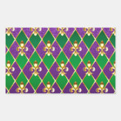 Juwelry Background Mardi Gras Rechthoekige Sticker (Voorkant)