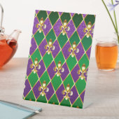 Juwelry Background Mardi Gras Reclamebord Met Voetstuk (Insitu)