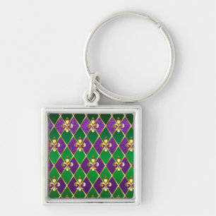 Juwelry Background Mardi Gras Sleutelhanger