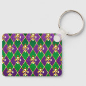 Juwelry Background Mardi Gras Sleutelhanger (Voorkant)