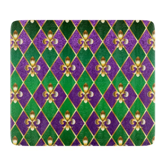 Juwelry Background Mardi Gras Snijplank (Voorkant)