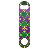 Juwelry Background Mardi Gras Speed Flessenopener (Achterkant)