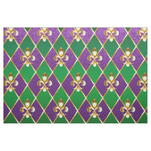 Juwelry Background Mardi Gras Stof
