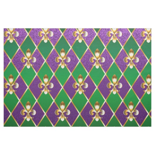 Juwelry Background Mardi Gras Stof (Yard (91,4 cm))