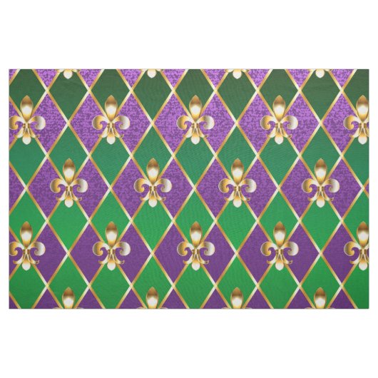 Juwelry Background Mardi Gras Stof (Yard (91,4 cm))