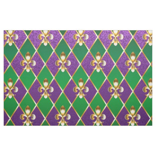 Juwelry Background Mardi Gras Stof (Yard (91,4 cm))