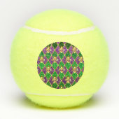 Juwelry Background Mardi Gras Tennisballen (Achterkant)