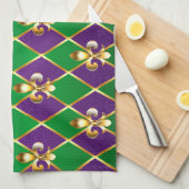 Juwelry Background Mardi Gras Theedoek (Quarter Fold)