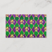 Juwelry Background Mardi Gras Visitekaartje (Voorkant)