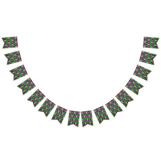 Juwelry Background Mardi Gras Vlaggetjes (Alle)