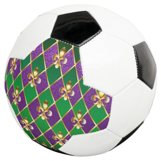 Juwelry Background Mardi Gras Voetbal (Drie kwart)