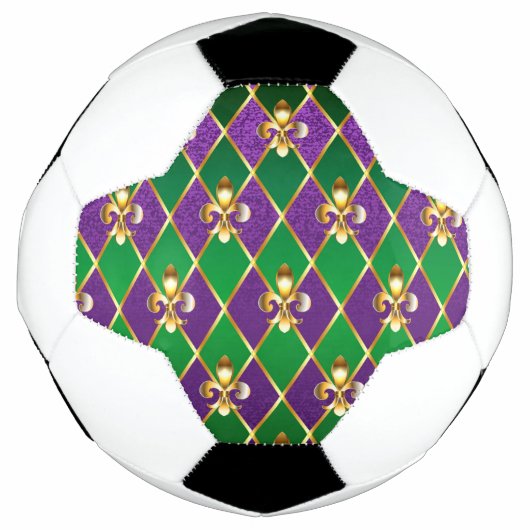 Juwelry Background Mardi Gras Voetbal (Voorkant)